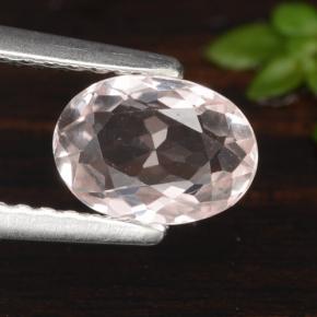 Morganita rosa natural de 0,78 ct, corte óvalo, VVS