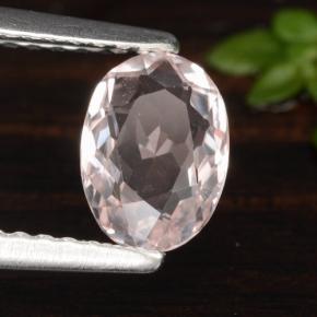 Morganita rosa natural de 0,78 ct, corte óvalo, VVS