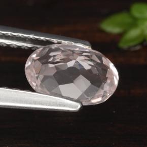Morganita rosa natural de 0,78 ct, corte óvalo, VVS