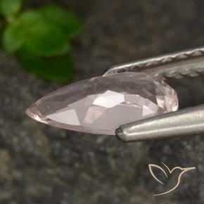 Morganita Rosado claro natural de 0.58 ct, En forma de pera, VVS-VS