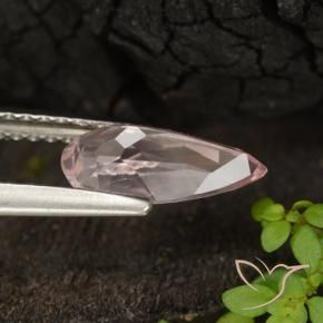 Morganita Rosado claro natural de 0.87 ct, En forma de pera, VVS-VS