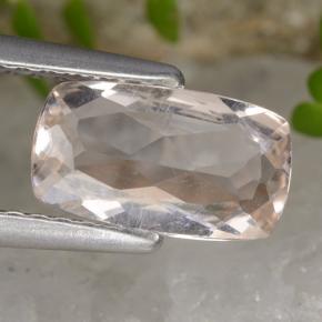 Morganita Rosado muy claro natural de 0.95 ct, Corte Cojín, VVS-VS