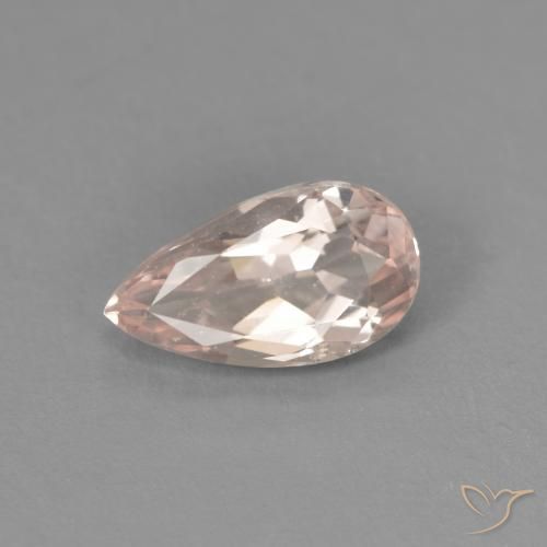 0.64ct Natural Rosado muy claro Morganita, En forma de pera, VVS-VS