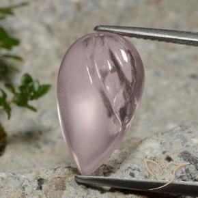 Morganita Rosado claro natural de 5.49 ct, En forma de pera, Transparente