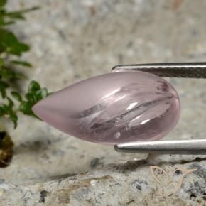 Morganita Rosado claro natural de 5.49 ct, En forma de pera, Transparente