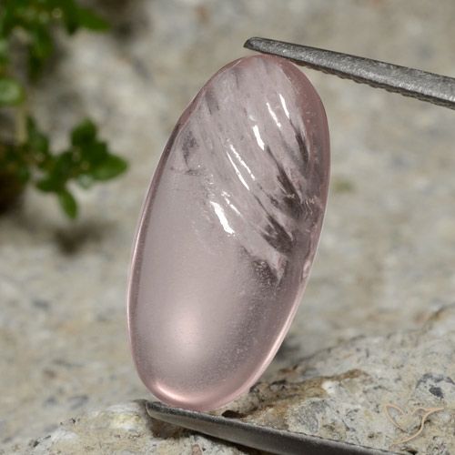 4.80ct Natural Rosado coral claro morganita, Ovalada, Transparente