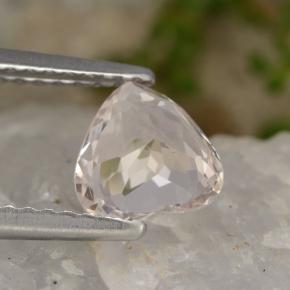 Morganita rosa natural de 1,02 ct, forma de corazón, VVS-VS