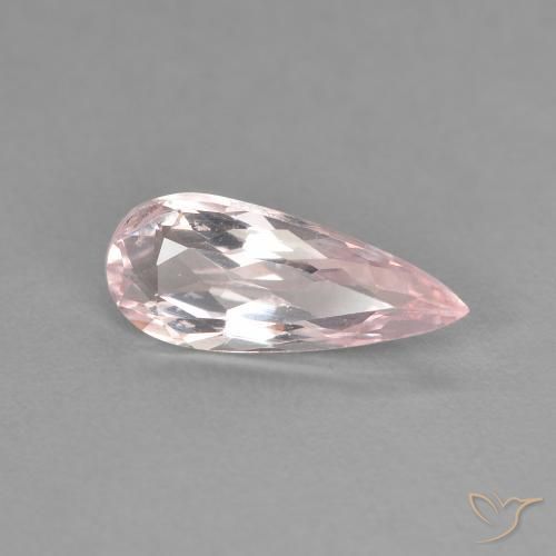 1.02ct Natural Rosado claro Morganita, En forma de pera, VVS-VS