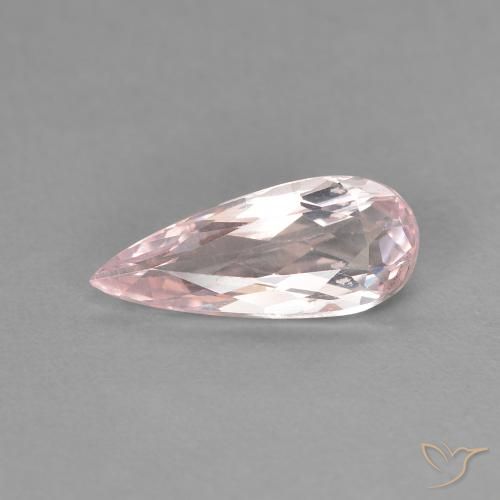 Morganita Rosado claro natural de 1.02 ct, En forma de pera, VVS-VS