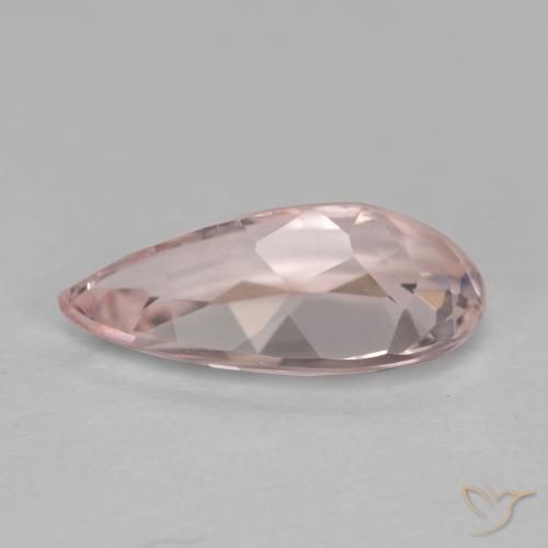 Morganita Rosado flamingo natural de 1.09 ct, En forma de pera, VVS