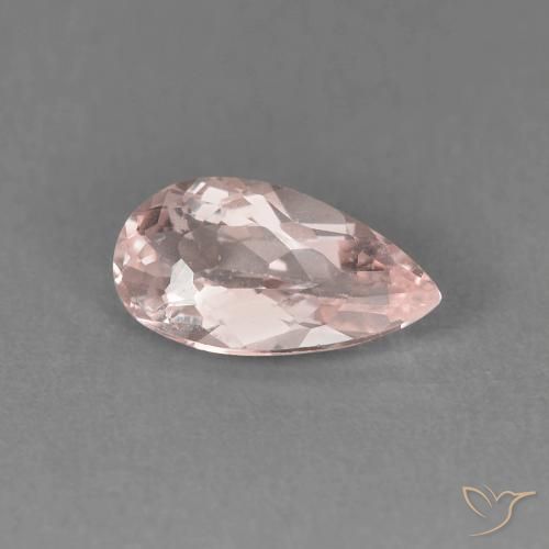 Morganita Rosado flamingo natural de 1.00 ct, En forma de pera, VVS-VS