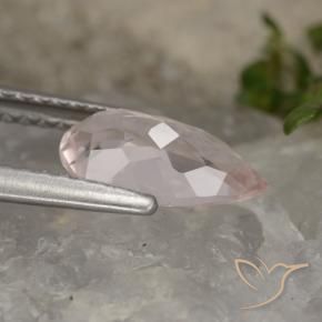 Morganita Rosado flamingo natural de 1.04 ct, En forma de pera, VVS-VS