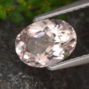 Morganita Rosado claro natural de 1.10 ct, Corte Óvalo, VVS-VS