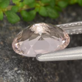 Morganita Rosado claro natural de 1.10 ct, Corte Óvalo, VVS-VS