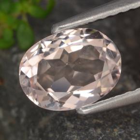 Morganita rosa natural de 1,05 ct, corte óvalo, VVS-VS