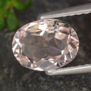Morganita rosa natural de 1,05 ct, corte óvalo, VVS-VS
