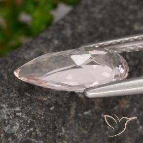 Morganita Rosado flamingo natural de 1.09 ct, En forma de pera, VVS-VS