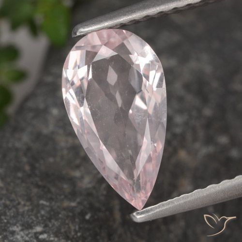1.18ct Natural Rosado claro medio Morganita, En forma de pera, VVS-VS