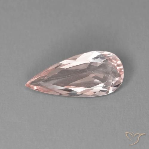 1.24ct Natural Rosado flamingo morganita, En forma de pera, VVS-VS