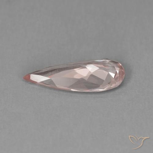 Morganita Rosado flamingo natural de 1.24 ct, En forma de pera, VVS-VS