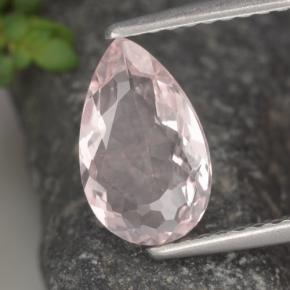 Morganita Rosado flamingo natural de 1.06 ct, En forma de pera, VVS-VS