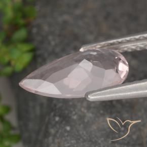 Morganita Rosado claro natural de 1.18 ct, En forma de pera, VVS