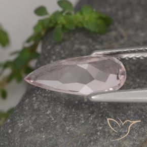Morganita Rosado flamingo natural de 1.10 ct, En forma de pera, VVS-VS