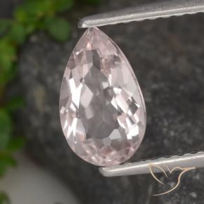 Morganita Rosado flamingo natural de 1.02 ct, En forma de pera, VVS-VS