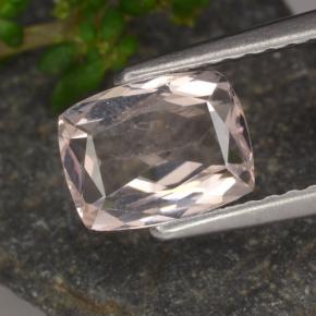 Morganita rosa natural de 1,10 ct, corte cojín, VS