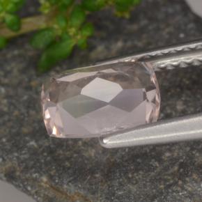 Morganita rosa natural de 1,10 ct, corte cojín, VS