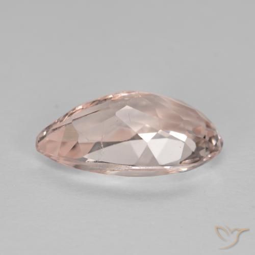 Morganita Rosado flamingo natural de 1.16 ct, En forma de pera, VS