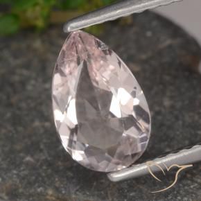 Morganita Rosado flamingo natural de 1.14 ct, En forma de pera, VVS-VS