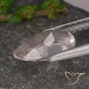 Morganita Rosado flamingo natural de 1.14 ct, En forma de pera, VVS-VS