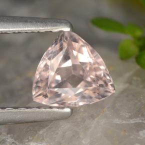 Morganita rosa natural de 0,50 ct, trillón, VVS-VS