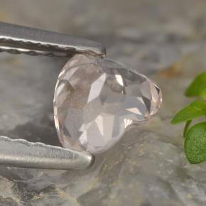 Morganita rosa natural de 0,55 ct, forma de corazón, VS