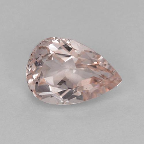 Morganita rosa natural de 0,57 ct, en forma de pera, VVS