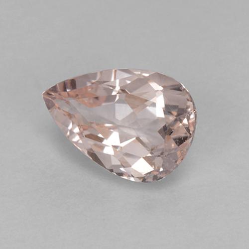Morganita rosa natural de 0,57 ct, en forma de pera, VVS