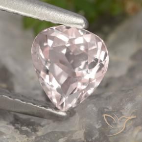 Morganita Rosado claro natural de 0.55 ct, En forma de pera, VVS-VS