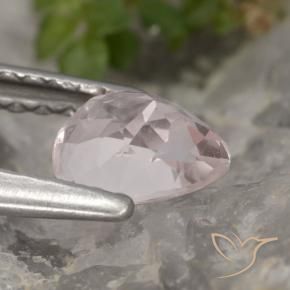 Morganita Rosado claro natural de 0.55 ct, En forma de pera, VVS-VS