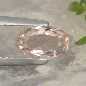 Morganita rosa natural de 0,54 ct, corte óvalo, VVS