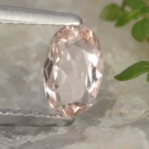 Morganita rosa natural de 0,54 ct, corte óvalo, VVS