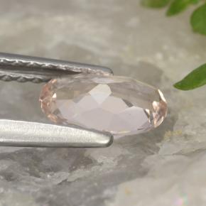 Morganita rosa natural de 0,54 ct, corte óvalo, VVS