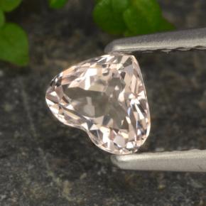 Morganita Rosado claro natural de 0.43 ct, Forma de corazón, VVS
