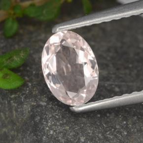 Morganita rosa natural de 0,53 ct, corte óvalo, VVS