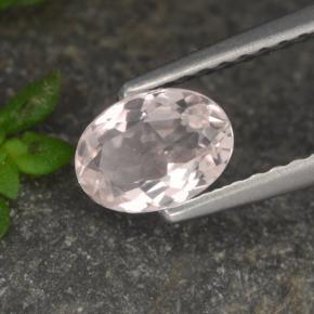Morganita rosa natural de 0,53 ct, corte óvalo, VVS