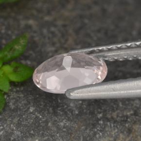 Morganita rosa natural de 0,53 ct, corte óvalo, VVS
