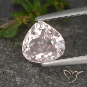 Morganita Rosado flamingo natural de 0.67 ct, En forma de pera, VS