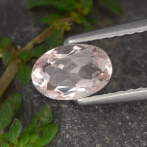 Morganita Rosado claro natural de 0.57 ct, Corte Óvalo, VS