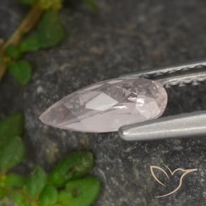 Morganita Rosado claro medio natural de 0.48 ct, En forma de pera, VVS-VS