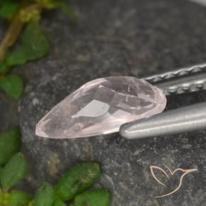 Morganita Tono rosado rosa natural de 0.69 ct, En forma de pera, VVS